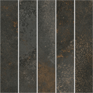 MOSAIQUE YURI NAHUA NT BASALTO  30X30cm 1,08M2/BTE  12PC/BTE  G61