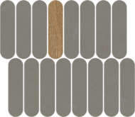 MOSAIQUE NEW YORK ROCKAWAY GRAFI R10 27X31cm  0,84M2/BTE  10PC/BTE  G94