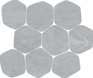 MOSAIQUE SALERNO MOS. TORINO CENIZA 25X30cm  0,9M2/BTE  12PC/BTE  G71