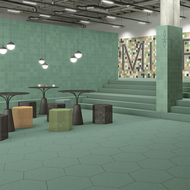 CARRELAGE  HEXAG.MICRA INDIGO 51,9X59,9cm  0,93M2/BTE   4PC/BTE  G186