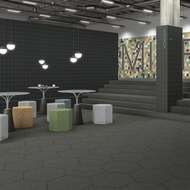 CARRELAGE  HEXAG.MICRA GRAFITO 51,9X59,9cm  0,93M2/BTE   4PC/BTE  G186