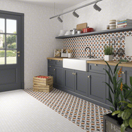 CARRELAGE SEINE DAYDE-R BLANCO  20X20cm 1M2/BTE  25PC/BTE  G271