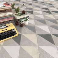 CARRELAGE NASSAU TIROL GRIS  20X20cm 1M2/BTE  25PC/BTE  G198