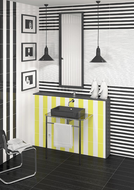 FAIENCE INUIT ASARO BLACK  25X75cm 1,312M2/BTE   7PC/BTE  G245