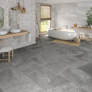 FAIENCE RHO ZAFORA-R GRIS  32X99cm 1,584M2/BTE   5PC/BTE  G267