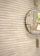 FAIENCE DANXIA BANAWE-R CREMA  32X99cm 1,267M2/BTE   4PC/BTE  G251