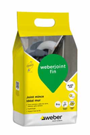WEBERJOINT FIN BLANC PUR E06 SAC 5KG Joint mince idéal mur