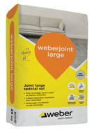 WEBERJOINT LARGE GRIS CIMENT E00 25KG Joint large spécial sol