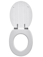 ABATTANT TRENDY LINE WOODY SOFT CLOSE CHEVRON