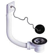 BONDE EVIER D50 GRILLE INOX AVEC TROP PLEIN