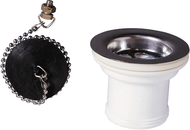 SP231 BONDE A BOUCHON POUR EVIER INOX