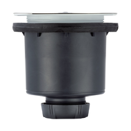 TOURBILLON BONDE DE DOUCHE D90 PLATE INOX VERTICALE