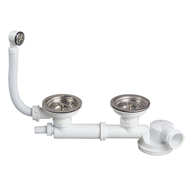 ESPACE VIDAGE EVIER D90 2 BACS BONDES A PANIER