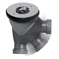 JAMES BONDE DE DOUCHE D90 GRILLE ABS CHROME SORTIE D40