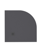 RECEVEUR DE DOUCHE PDGC ANGULAR 55 SLATE NOIR 80X80 cm
